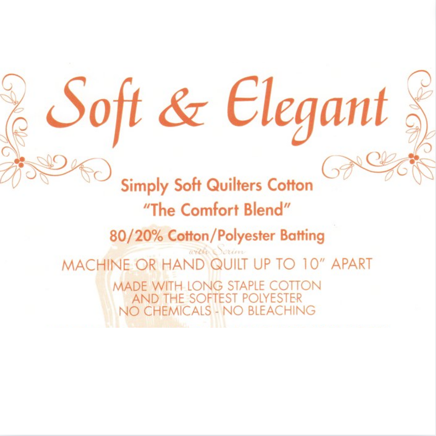 Soft and Elegant Quilt Wadding 120" wide (priced per 1/2 metre) - POSTED DIRECT TO YOU