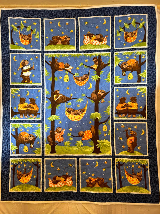 Quilt Fairy UK - Sleepy Bears Snuggle Quilt/WallHanging