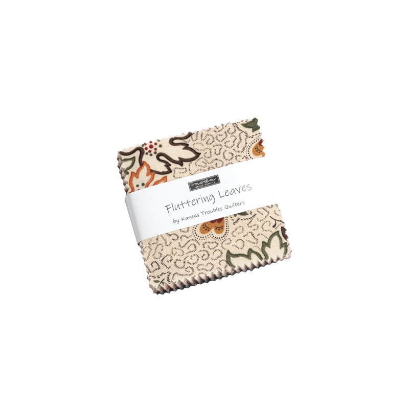 Moda Fluttering Leaves Mini Charm Pack