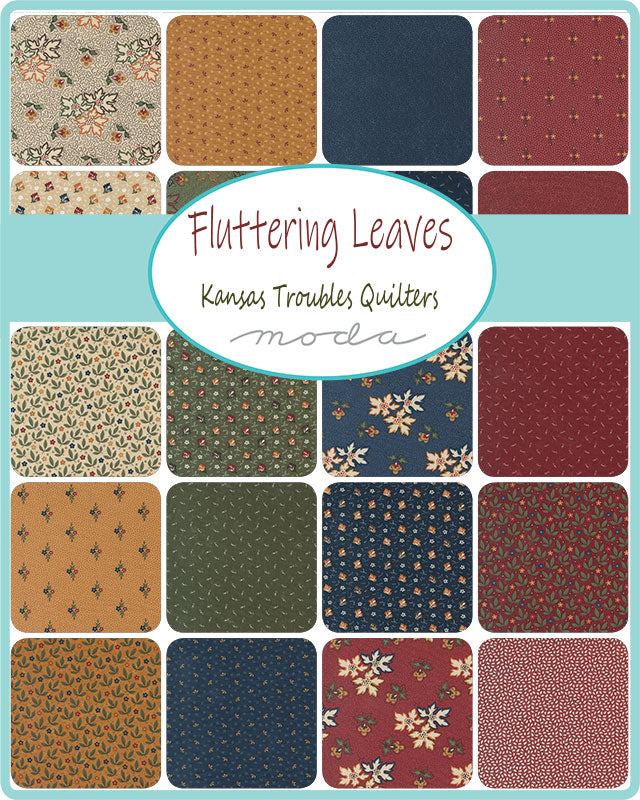 Moda Fluttering Leaves Mini Charm Pack