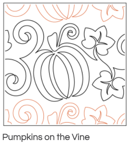 Quilt Fairy UK - Pumpkin Quilting Design