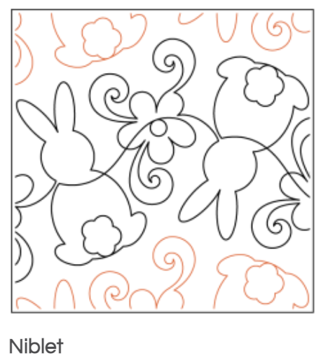 Quilt Fairy UK - Bunnies and Flowers Quilting Design