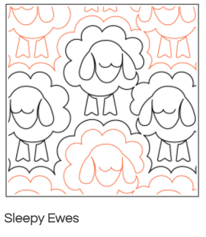 Quilt Fairy UK - Sleepy Sheep Quilting Design