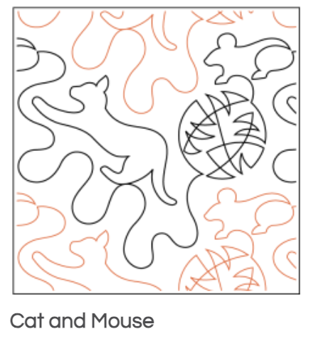 Quilt Fairy UK - Cat and Mouse Quilting Design