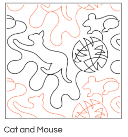 Quilt Fairy UK - Cat and Mouse Quilting Design