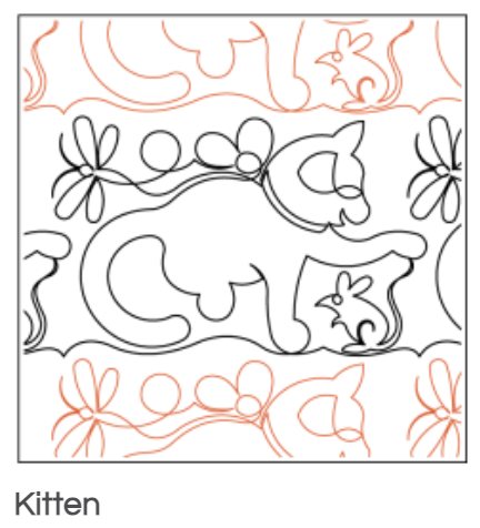 Quilt Fairy UK - Kitten Quilting Design