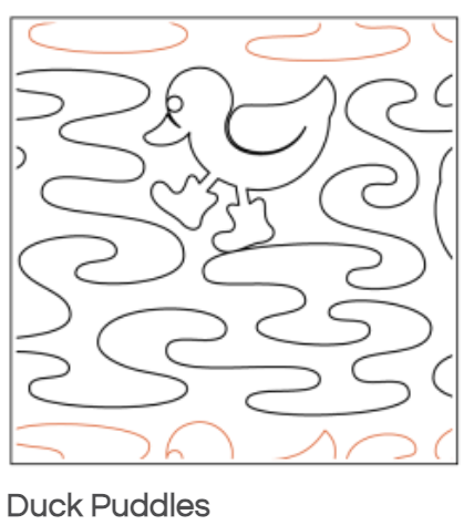 Quilt Fairy UK - Duck Puddles Quilting Design