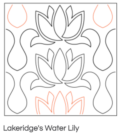 Quilt Fairy UK - Water Lily Quilting Design