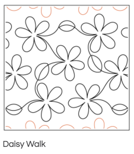 Quilt Fairy UK - Daisy Walk Quilting Design