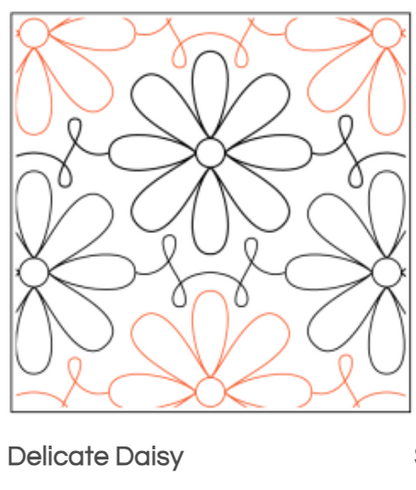 Quilt Fairy UK - Delicate Daisy Quilting Design