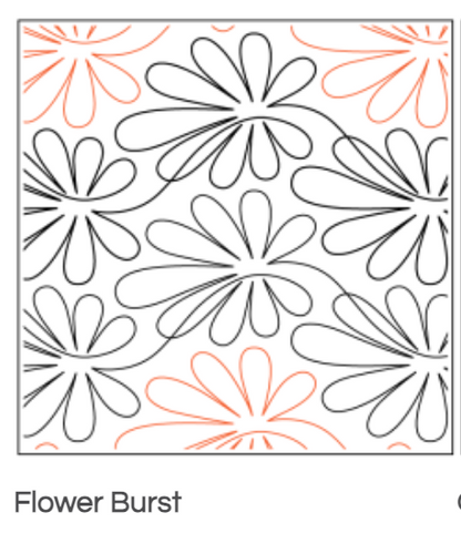 Quilt Fairy UK - Flower Burst Quilting Design