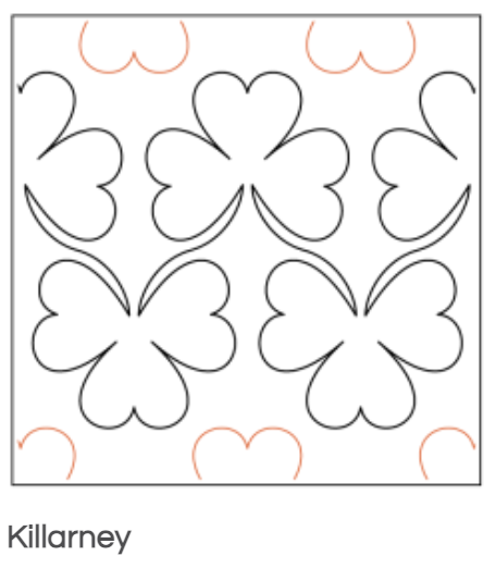 Quilt Fairy UK - Shamrock Quilting Design