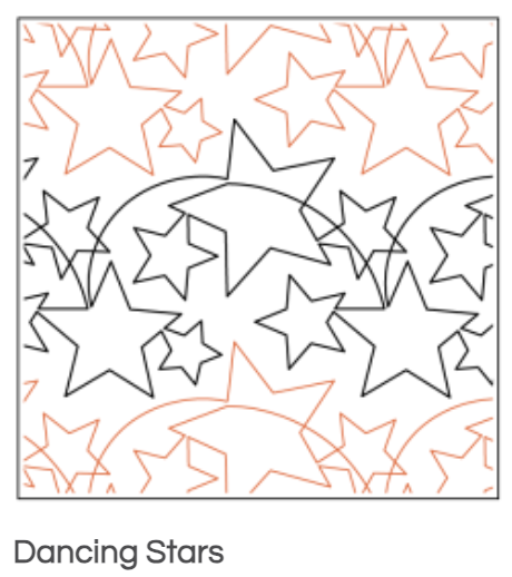 Quilt Fairy UK - Dancing Stars Quilting Design