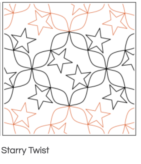 Quilt Fairy UK - Starry Twist Quilting Design