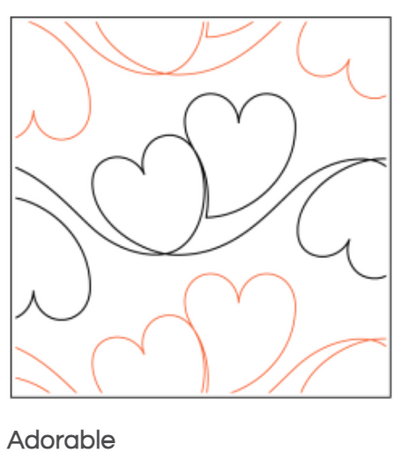 Quilt Fairy UK - Adorable Hearts Quilting Design