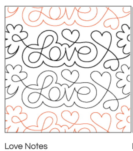 Quilt Fairy UK - Love Notes Quilting Design