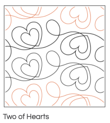 Quilt Fairy UK - Two of Hearts Quilting Design