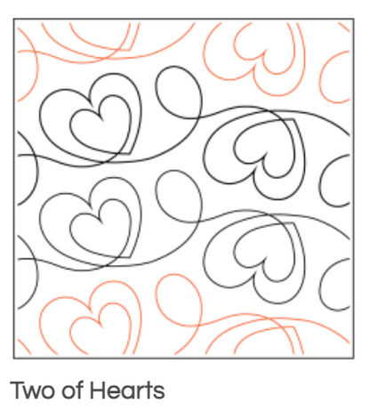 Quilt Fairy UK - Two of Hearts Quilting Design