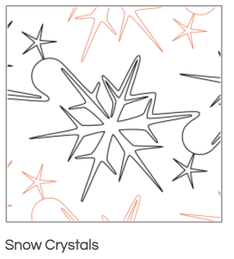 Quilt Fairy UK - Snow Crystals Quilting Design