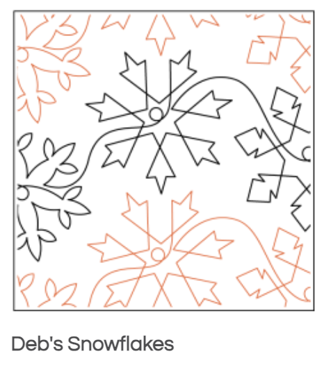 Quilt Fairy UK - Deb's Snowflakes Quilting Design