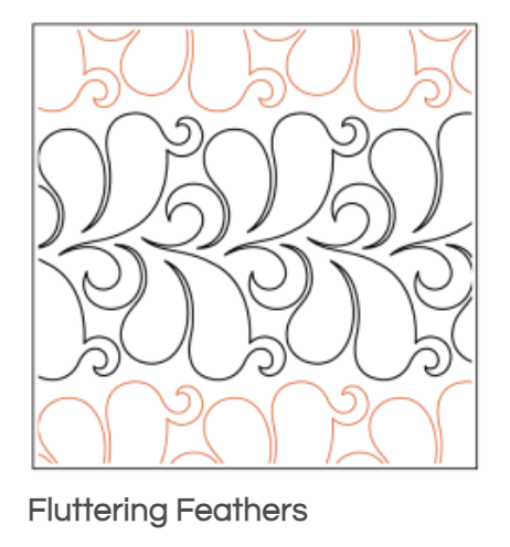 Quilt Fairy UK - Feathers 2 Quilting Design