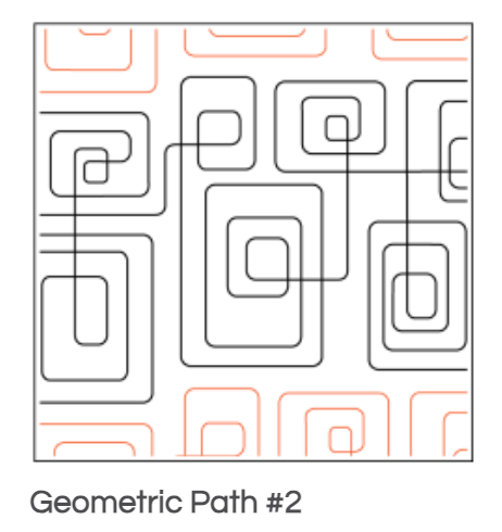 Quilt Fairy UK - Geometric Path Quilting Design