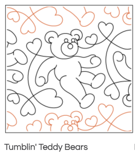 Quilt Fairy UK - Tumblin' Teddy Bears Quilting Design