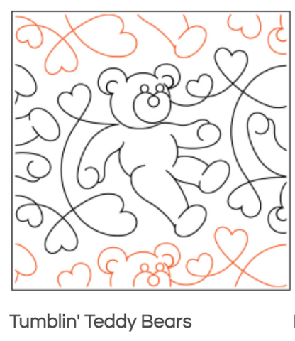 Quilt Fairy UK - Tumblin' Teddy Bears Quilting Design