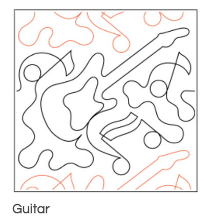 Quilt Fairy UK - Guitar Quilting Design