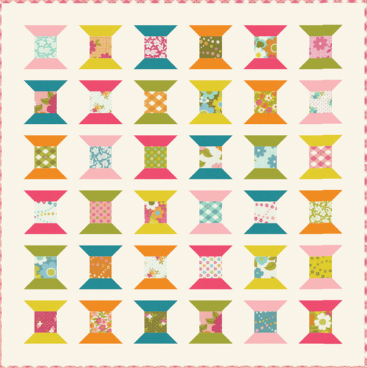 Quilt Fairy UK - Free Digital Quilt Pattern - Cotton Reels