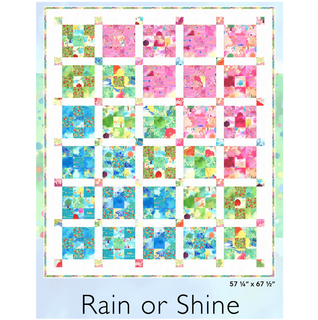 Quilt Fairy UK - Free Digital Quilt Pattern - Rain or Shine